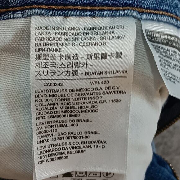 Levis 311 Shaping Skinny Ankle Women's Size 30 Waist x 40 Length Zip Pre-owned​ - Picture 8 of 11